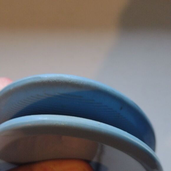 STUART Weitzman Blue Rubber Sandals size 7 - Picture 10 of 12